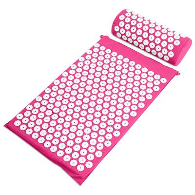 China Easy to carry 2021 new product nail gym massage mat acupressure massage plastic rubber yoga mat non-slip sofa for sale