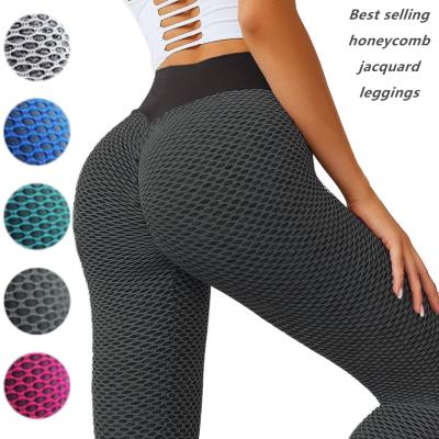 China Antibacterial Yoga Fitness Yoga Leggings Workout Wear Yoga Leggings Amazon Waist High Lift Butt Leggings Crac! crack! for women fitness and yoga use for sale