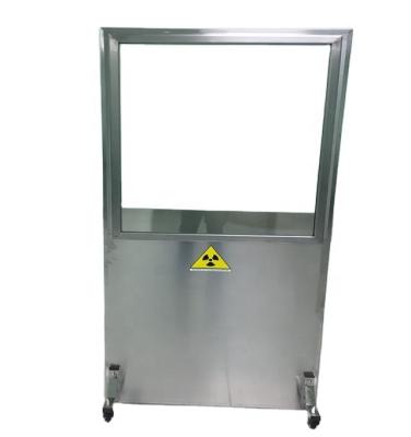 China X-ray room. X-ray service | 1800*900mm Medical Protective Mobile X-ray Lead Half Screen Shield Transparent Single Layer for sale