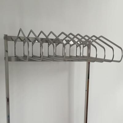 China Movable Wall Mounted 5 Arm Apron Stainless Steel Lead Apron Hanger For X Ray Room Use for sale