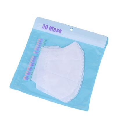 China Recyclable Plastic Ziplock Packaging Bag For Disposable Adult 3D Face Mask Mask Package 10 Pieces Spot Luminous Light Material for sale