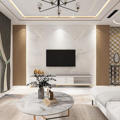 China Modern Custom Bamboo and Woodgrain Integrated Wall Panel Background Wall Quick-Installed Gusset Decoration for sale