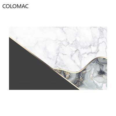 China Custom Luxury Geometric Marble Nordic Background Minimalist Colomac Wallpaper Wall Stickers Bedroom Decor for sale