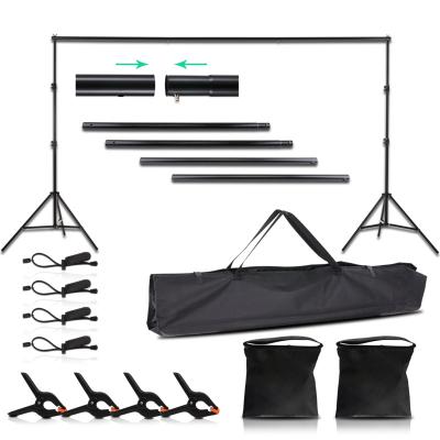 China Taking Photos Nice 6.5*10.0ft / 2.0*3.0m Photo Video Studio Adjustable Backdrop Stand Support System Kit With Carry Bag for sale