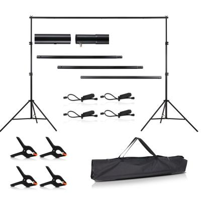 China Taking Photos Nice 6.5*6.5ft / 2.0*2.0m Photo Video Studio Adjustable Backdrop Stand Support System Kit With Carry Bag for sale