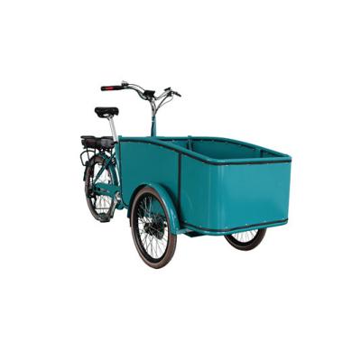 China Dutch electric bike 3 wheels cargo passenger bakfiets aluminum frame for sale for sale