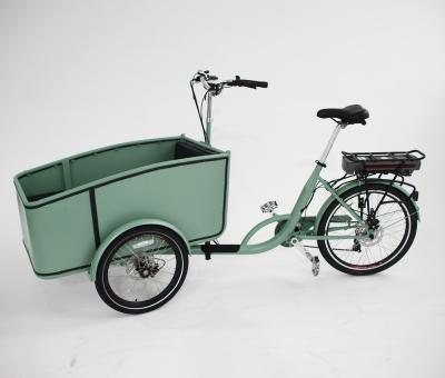 China Hot Selling Passenger Electric Pedal Bicycle Dutch Tricycle Bike 3 Wheel Adult Electric Bicycle for sale