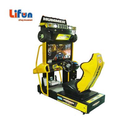 China Amusement Park Indoor Electric Video Machines Electronic Games Car Racing Game Hummer Coin Operated Game W96xD152xH193CM for sale