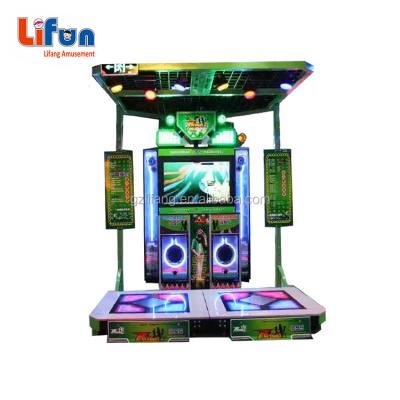 China Hot Sale Plastic.metal Arcade Dance Machine Two Players / Video Music Game Machine for sale