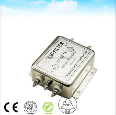 China 250VAC 10A Single Phase Low Pass EMI Filter For Power Supply In Partial Discharge RF Shield for sale