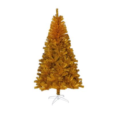 China Fashionable And Durable Golden PVC And PET Home Decor Christmas Tree Christmas Design Sale Tree for sale