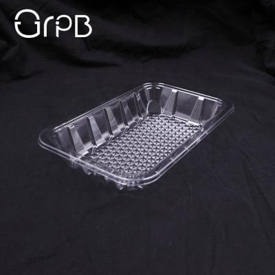 China Moisture Clear Food Grade Plastic Tray Packaging For Meat for sale