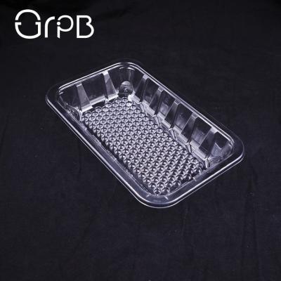 China Plastic Moisture PET Meat Fruit And Vegetable Packaging Tray for sale