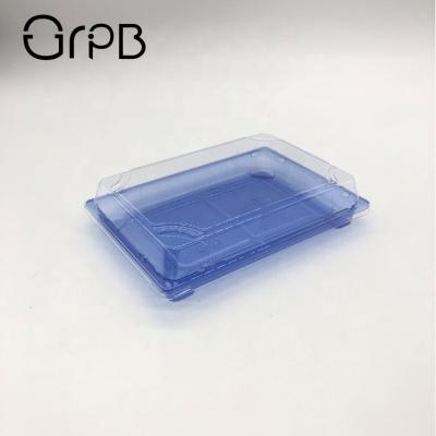 China Disposable Disposable Sushi Take Out Container Food Plastic To Go Tray for sale