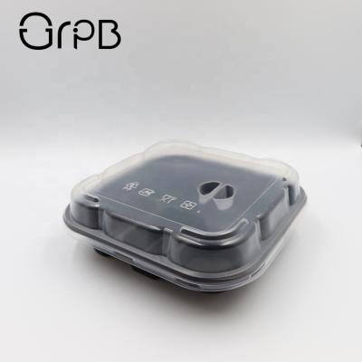 China Disposable Tamper Evident Meal Takeout Food Dishes For Hot Food , Microwavable Tamper Proof for sale