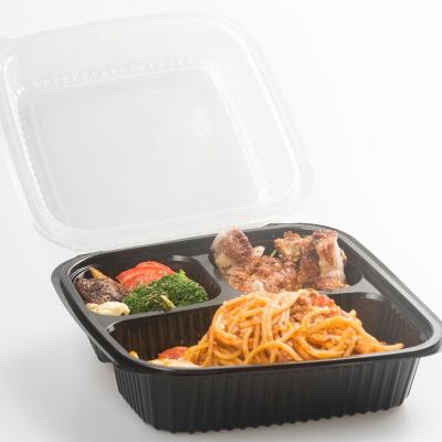 China Food Customize Custom Your Own Food Container Plastic Lunch Box Tray Takeaway Packaging Custom Tray for sale