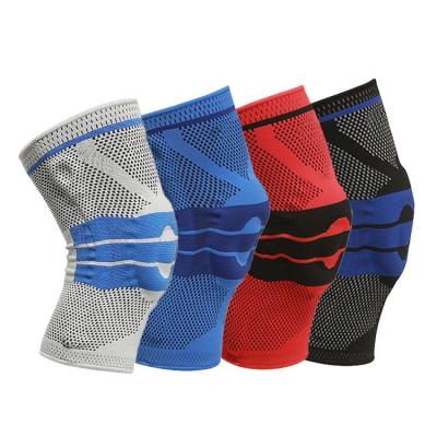 China Universal Compression Knitted 3D Knee Support Brace Elastic Weaving Pad Sports Pad For Running Basketball for sale