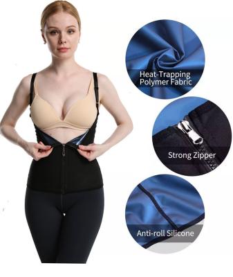 China Body Slimming Neoprene Slimming Vest Workout Shirts Waist Trainer Gym Tank Top Sweat Body Shapers Sauna Vest for sale