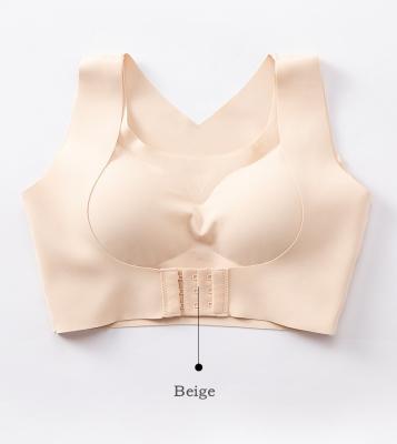 China Hot Sale QUICK DRY Front Closure Wireless Seamless Daily Bra Mom Lift Up Comfortable Wire Free Underwear for sale