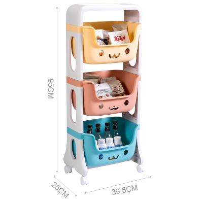 China Sustainable Slim Storage Shelving Unit Organizer Multifunctional Shelving Unit Stand Tower for Office Kitchen Bedroom Bathroom Laundry Room for sale