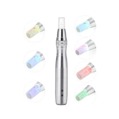 China Anti-puffiness 7 Colors LED Photon Derma Pen Dr.pen A8 microneedle therapy electric derma pen for sale