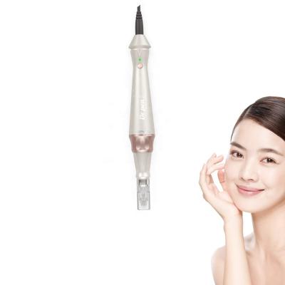 China Dr.pen E30 Anti-Puffiness Wired New Design Gold Microneedling Derma Pen Electric Dermapen Rolling Skincare Treatment for sale