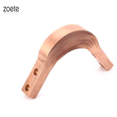 China Pure Copper Aluminum Laminate T2 Aluminum 0.1mm/0.2mm Flexible Busbar for sale