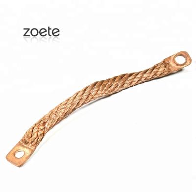 China Pure T2 Copper Porcelain Fabricated Stranded Connector Copper Flexible Strand for sale