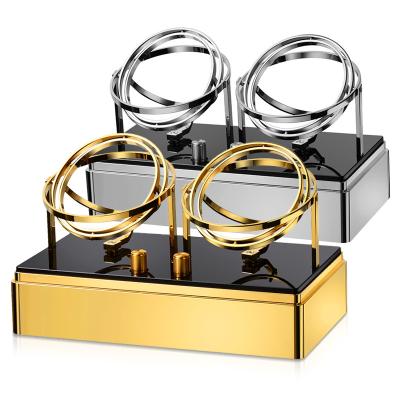 China Automatic Watch Storage Metal Watch Winder For 2 Rotation Mechanical Watches Watch Winder for sale