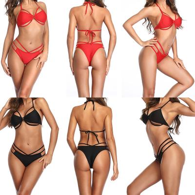 China 2022 Customs Logo Bikinis Woman Bath Suit Swimwear Private Label Brand Bikini Swimwear Breathable Swimwear for sale