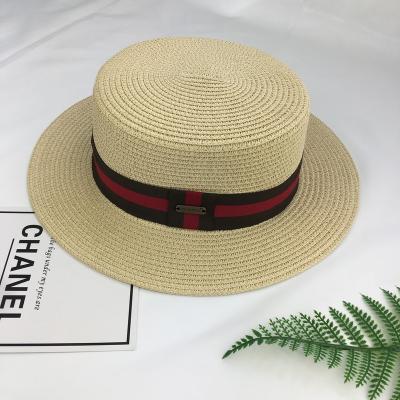 China High Quality Outdoor Beach Summer Paper Straw Hat Men And Women Panama Straw Hat for sale