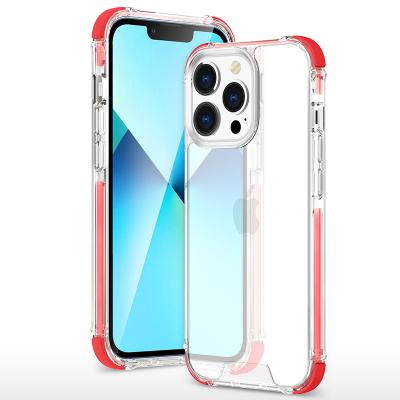 China Wholesale Custom Clear Transparent OEM ODM Cell Phone Cases 2022 Universal Shockproof Luxury Cell Phone Cover For iPhone 13 pro max for sale