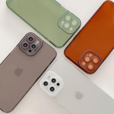 China Top Candy Color Shockproof TPU Soft Phone Case Cover For iPhone 13 Case Phone Shockproof Accessories Mobile Cover For iPhone 13 pro for sale