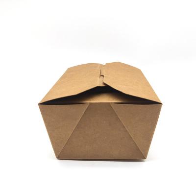 China Economic Whoesale Brown Doner Kebab Packing Box Disposable Paper Box Packing for sale