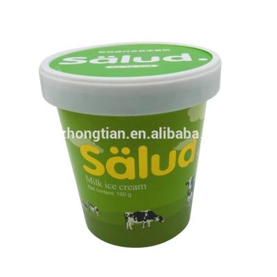 China Disposable Disposable Ice Cream Paper Cup With Gold Stamp Customized Wholesale for sale