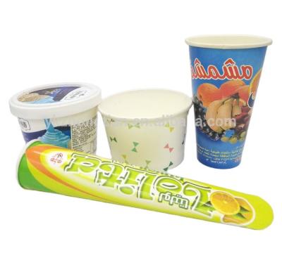 China Disposable Ice Cream Paper Cup Wholesale Printed Disposable Design for sale