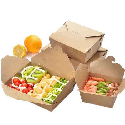 China Food Grade Paper Box Food Container Disposable Paper Bowl Disposable Paper Compartment For Fast Food for sale