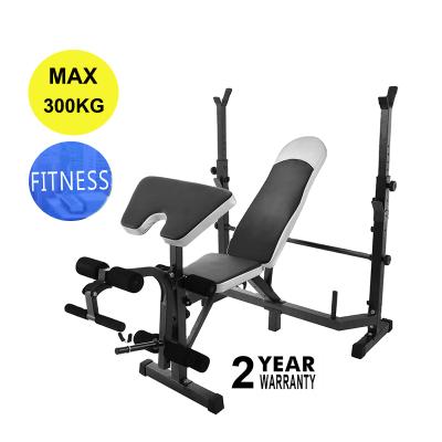 China Modern Multi Station Weight Press Bench Leg Loop Home Gym Weighs Equipment Commercial Adjustable Bench for sale