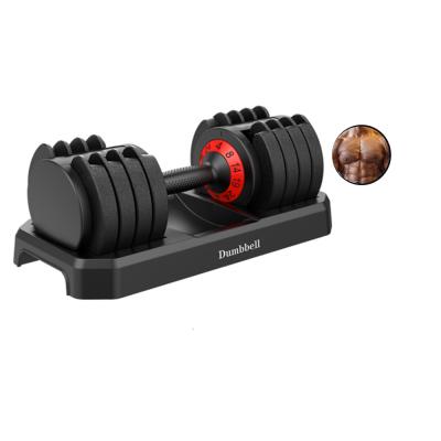 China Iron/Plate/Powde Weight Adjustable Dumbbells 20KG Gym Equipment Dumbbell Set Fitness for sale