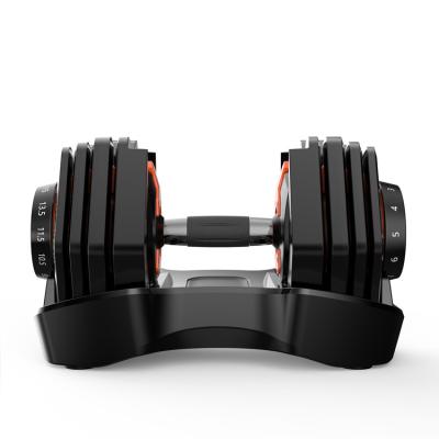 China Universal Automatic Gym Fitness Workforce Weightlifting Training 24kg 15kg Dumbbell Adjustable Dumbbell Weight Quickly for sale