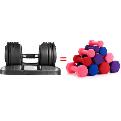 China Universal Free Weights 40kg Dumbbell Weight Set 90lb Adjustable Dumbbell for sale