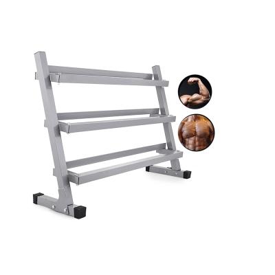 China Wholesale Steel Dumbbell Rack Factory 3-Tier Gym Equipment Dumbbell Rack for sale