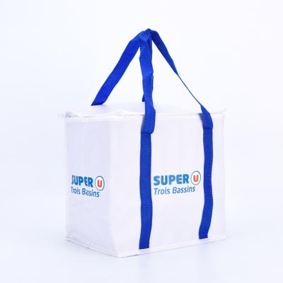 China Reusable Recycled Cooler Bags Custom Logo Insulated For Drink for sale