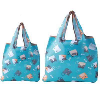 China eco-friendly rpet folded portable shopping bag with fashion design in cheap price for sale