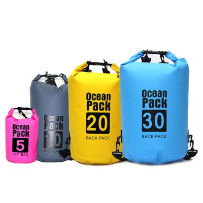 China Wholesale 2L 3L 5L 10L 15L 20L 25L 30L Fashionable Outdoor Sport Dry Bag Waterproof Custom Logo for sale