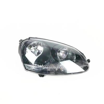 China For VW 2005-2010 Golf MK5 Jetta Rabbit New Style Hot Selling Led Car Headlight For Jetta Golf 5 Mk 5 Half Chromed for sale