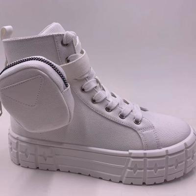 China Women's Classic Student Canvas Lightweight High Quality Flat Sneaker Sports Shoes With Accessory Pocket for sale