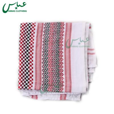 China ABBAS BRAND Saudi Kuwait Yashmagh Embroidered Scarf Custom Design Shemagh Y075-W for sale