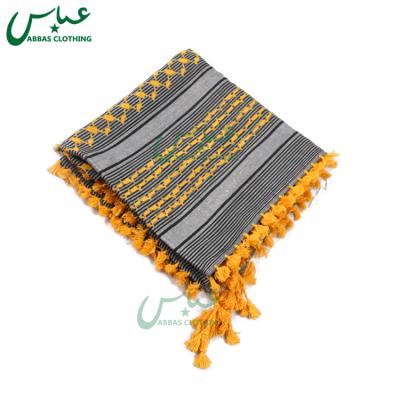 China 2021 Square Scarf Shemagh Scarf /Keffiyeh Yellow Yashmagh Y059 for sale