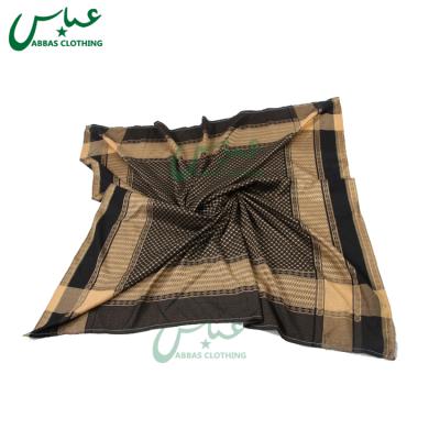 China 2021 High Quality Square Gold Yashmagh Shemagh Black Scarf for sale